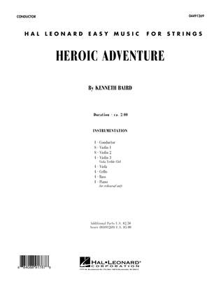 Book cover for Heroic Adventure - Conductor Score (Full Score)