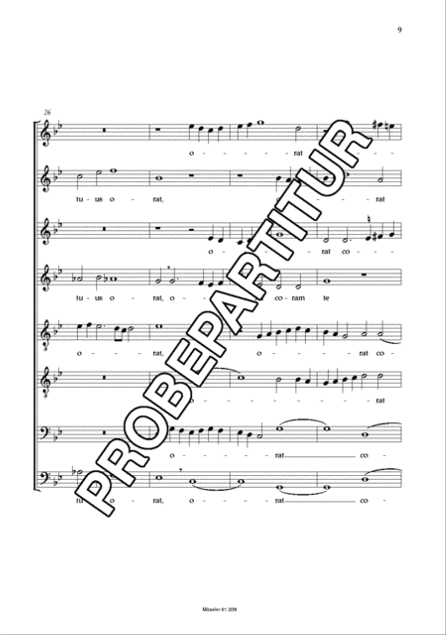 Audi, Domine, hymnum Audi, Domine, hymnum SSAATTBB scores gallery preview page 10