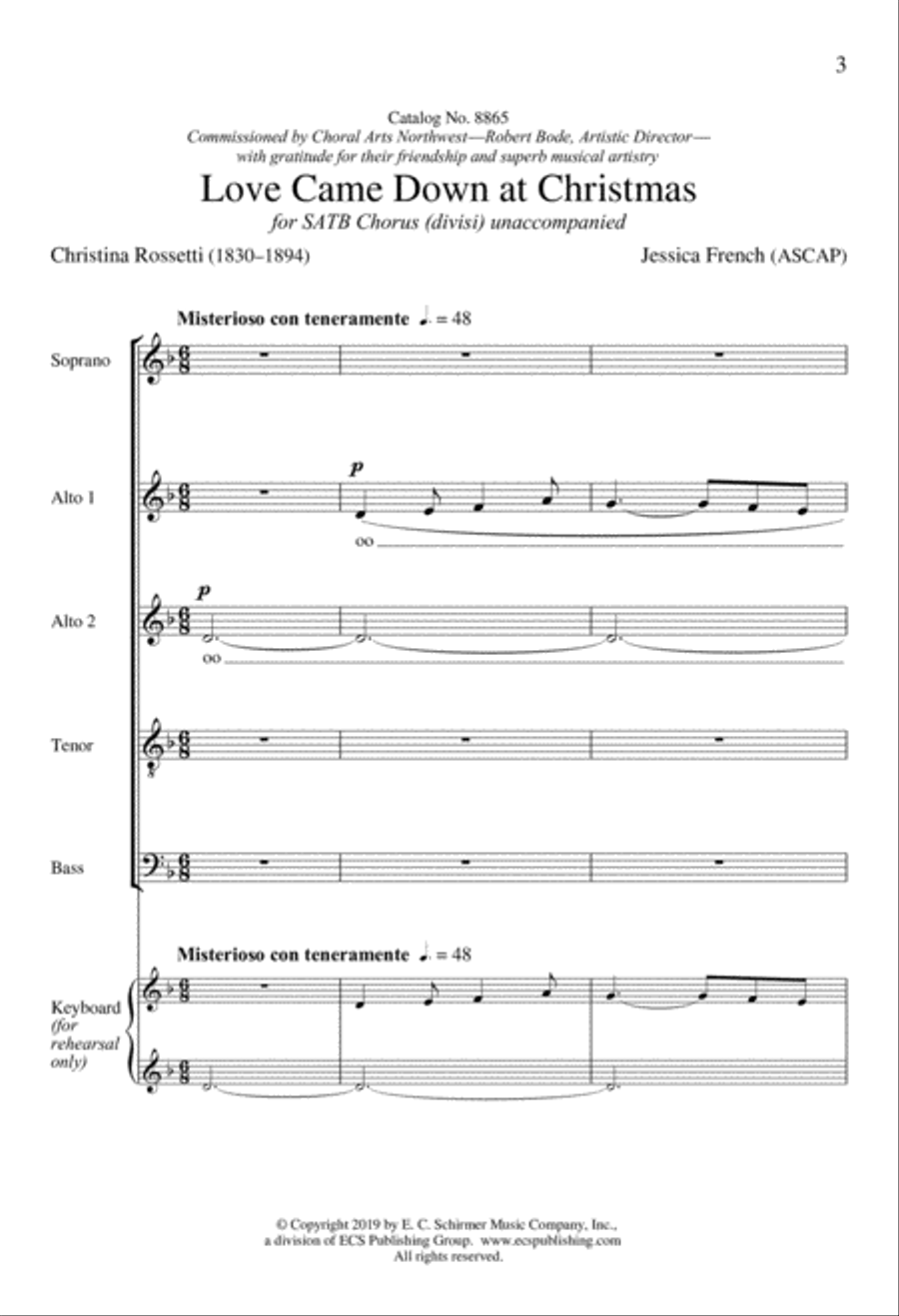 Love Came Down at Christmas Divisi scores gallery preview page 2