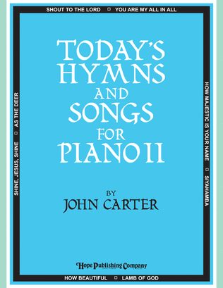 Book cover for Today's Hymns and Songs II for Piano