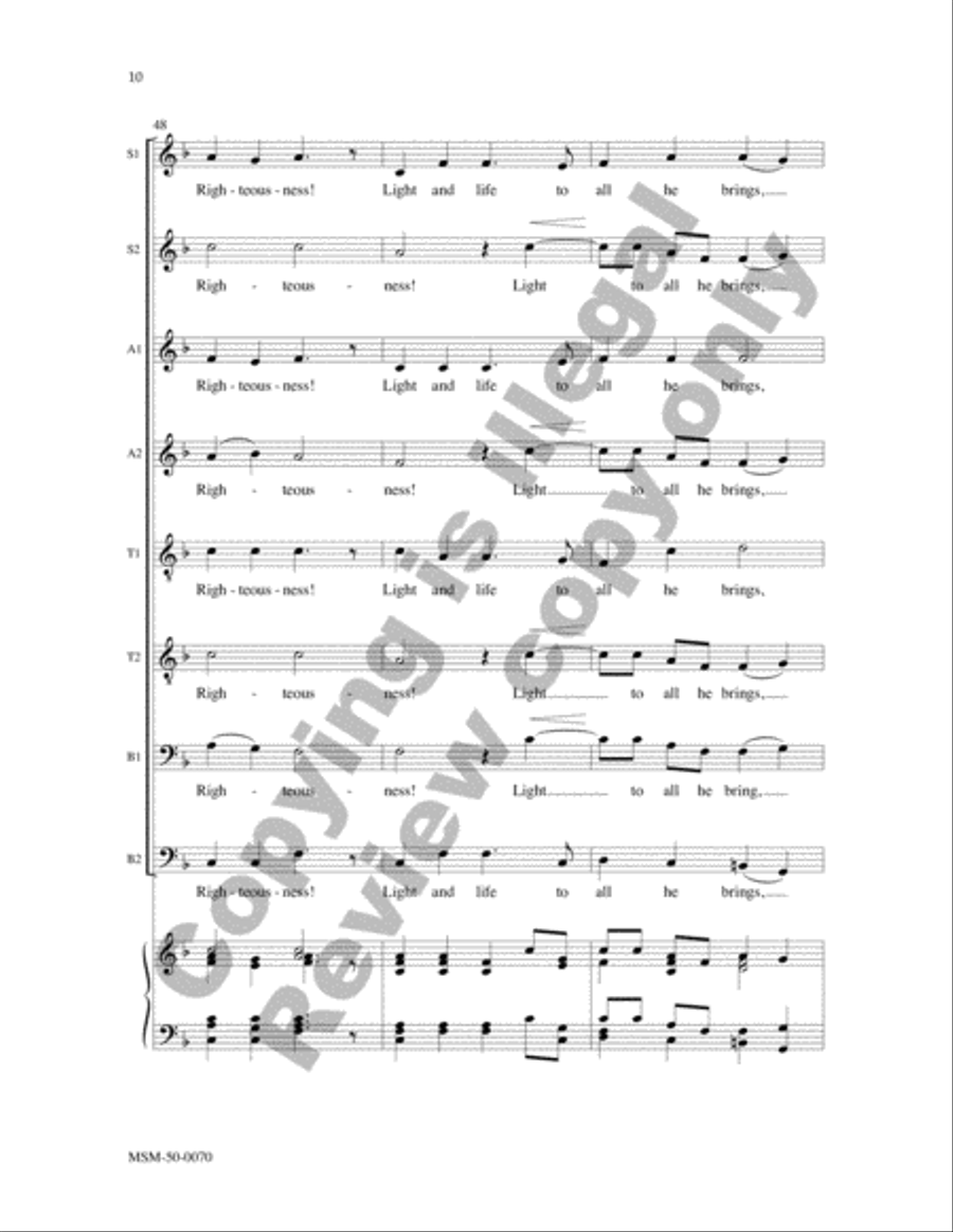 Hark! The Herald Angels Sing Divisi scores gallery preview page 10