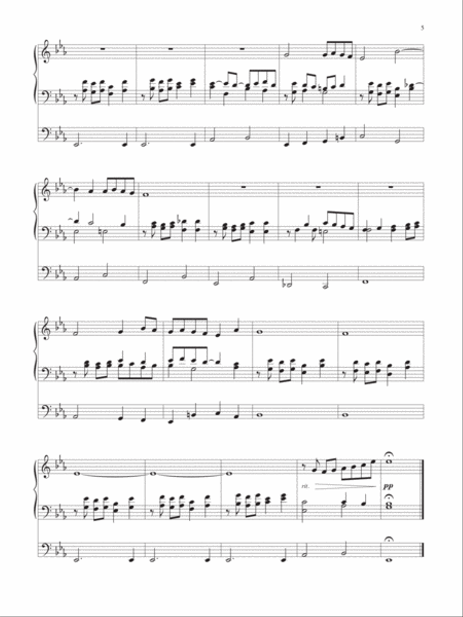 Sweet Is the Calm: Organ Settings on Hymns of Comfort Organ scores gallery preview page 5