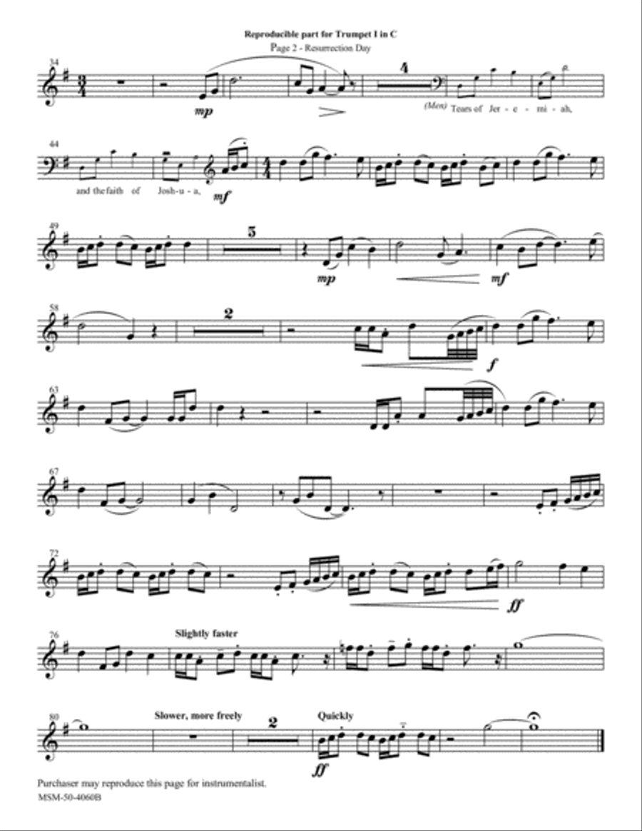 Resurrection Day Choir scores gallery preview page 4