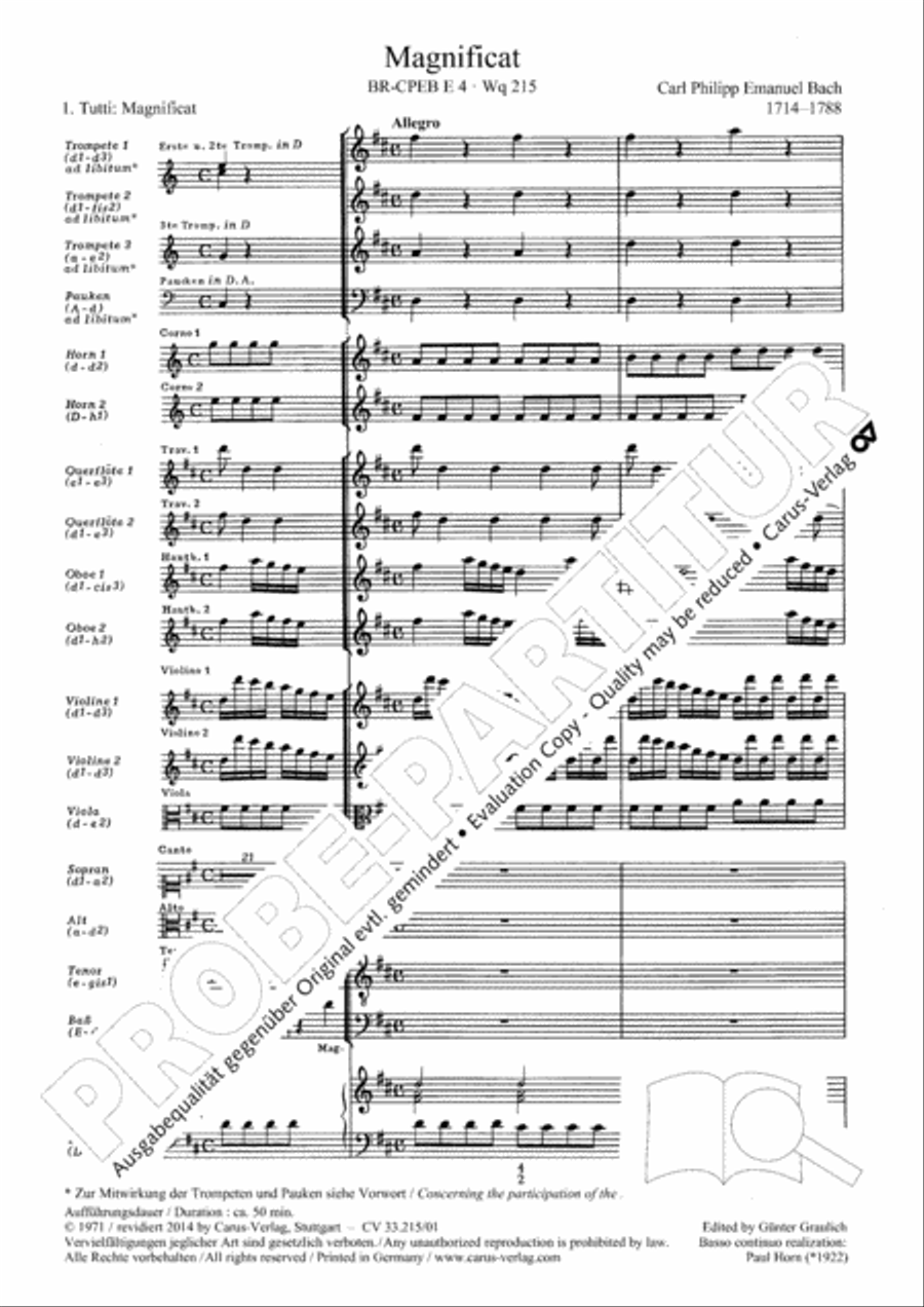 Magnificat Magnificat 4-Part scores gallery preview page 10