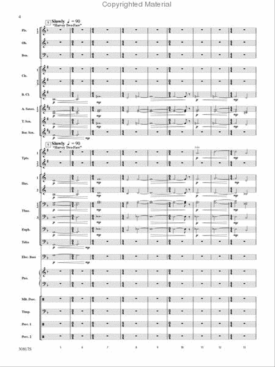 Suite from The Dark Knight Concert Band scores gallery preview page 3