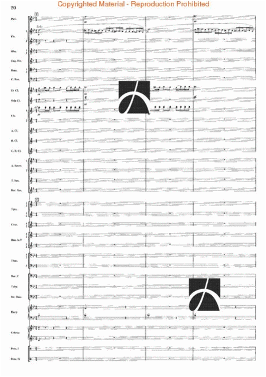 Belkis, Regina Di Saba (Part II) Concert Band scores gallery preview page 20