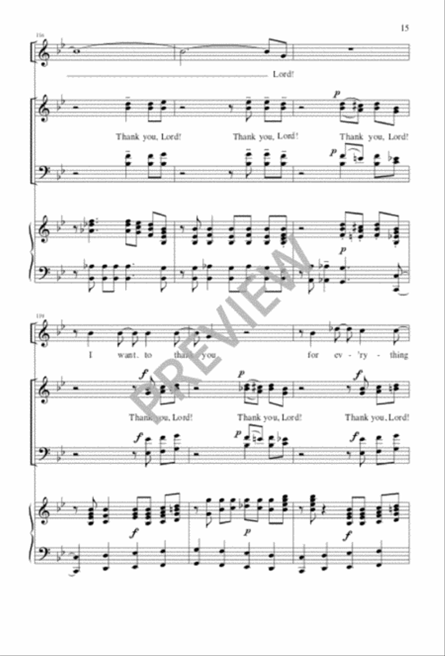 Thank You, Lord 4-Part scores gallery preview page 16