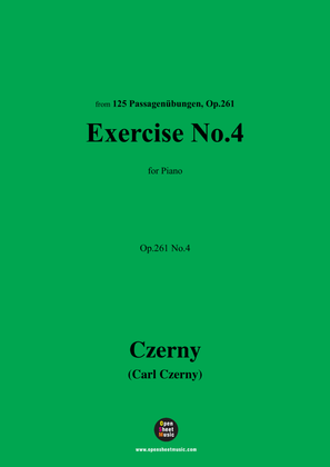 Book cover for C. Czerny-Exercise No.4,Op.261 No.4