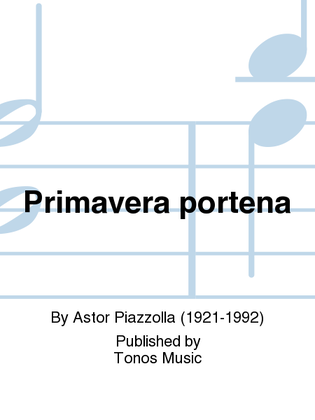 Book cover for Primavera portena