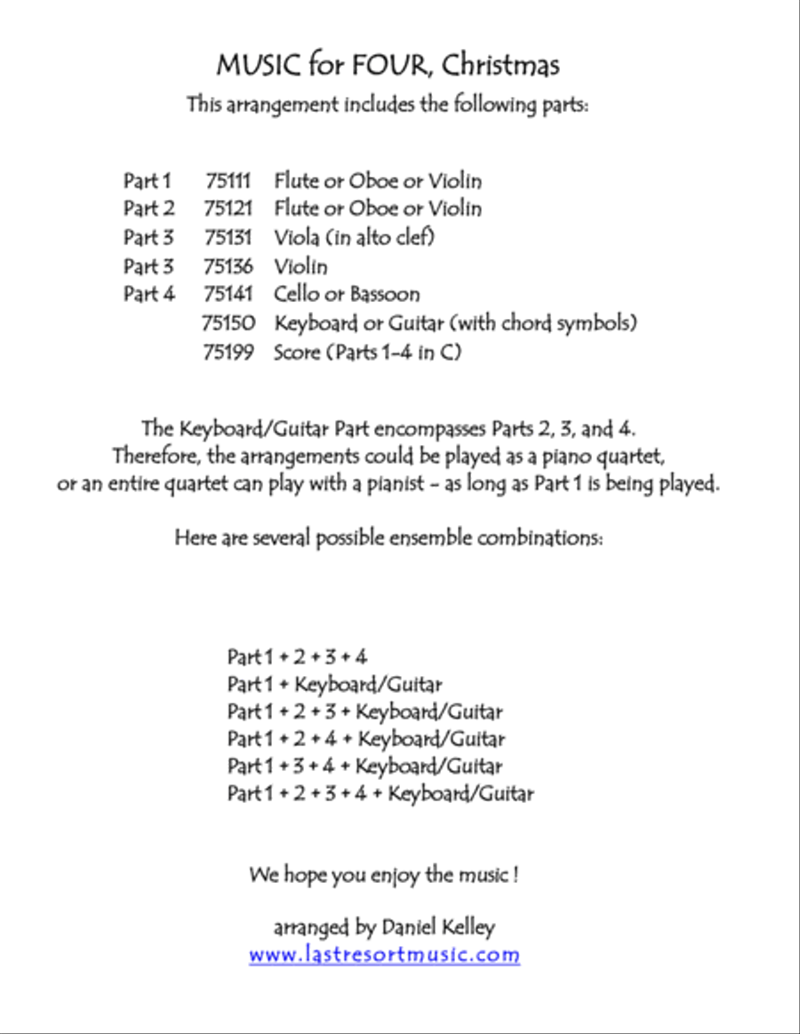 Away in a Manger for String Quartet (or Mixed Quartet or Piano Quintet) Chamber Orchestra scores gallery preview page 2