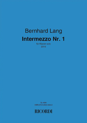 Book cover for Intermezzo No. 1