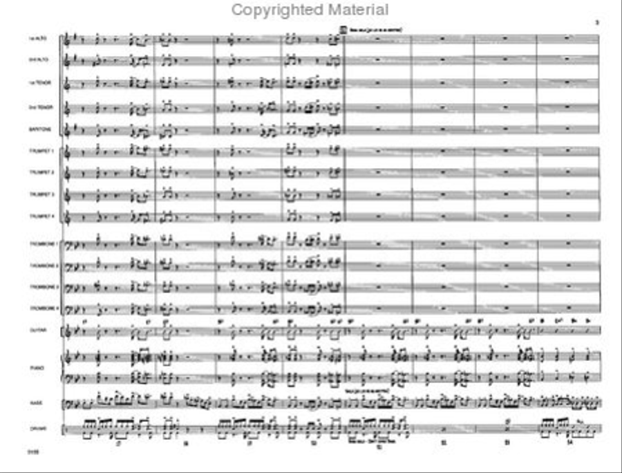 Touchin' All The Basses Jazz Ensemble scores gallery preview page 4