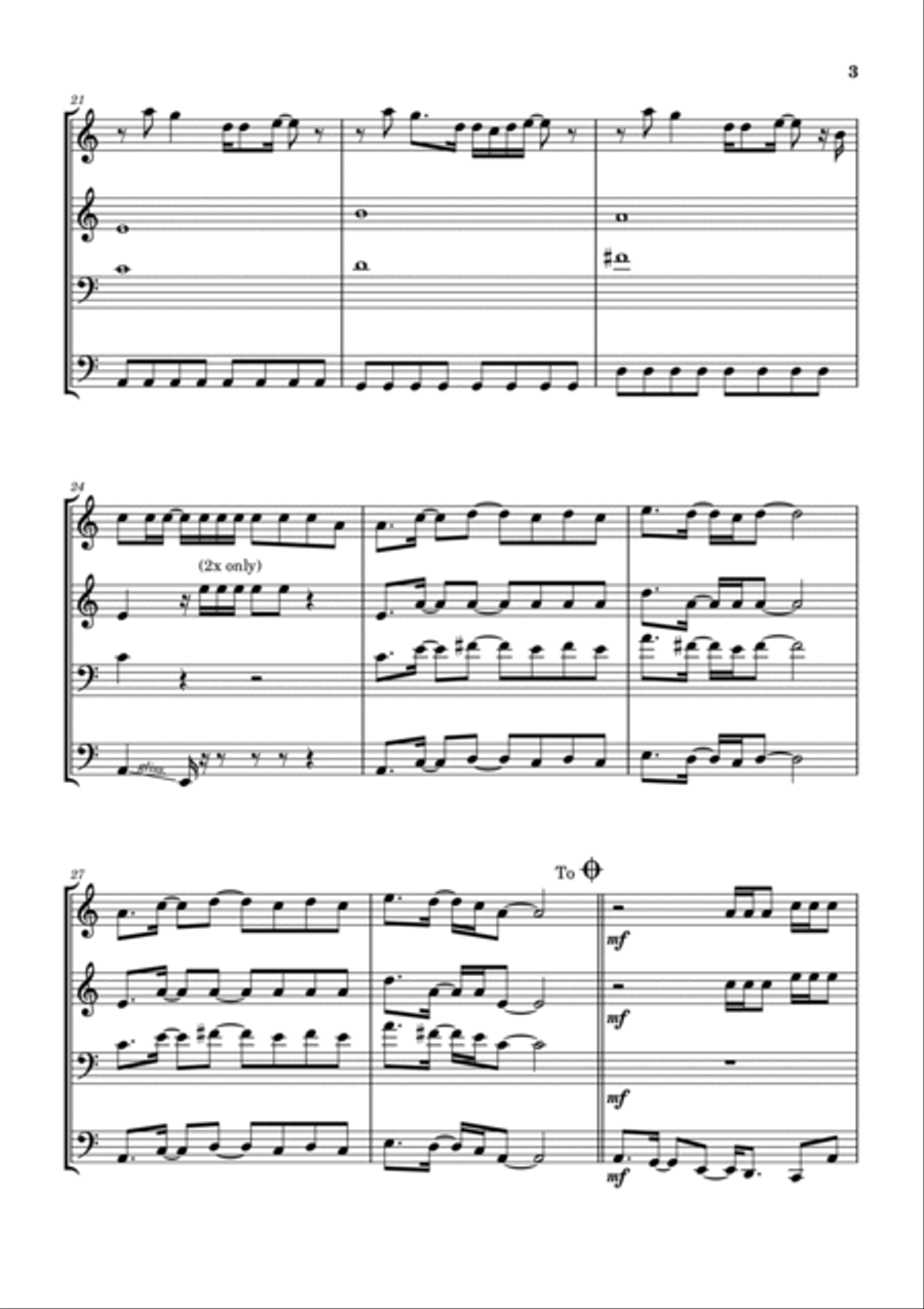 Uh Oh (here I Go) Uh Oh (here I Go) Brass Ensemble scores gallery preview page 4