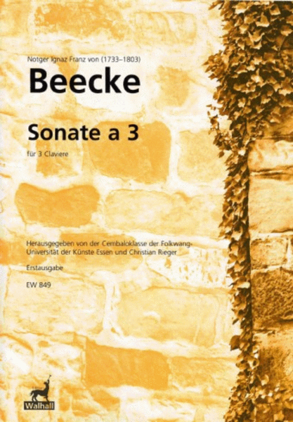 Sonate a 3 (Claviere) - score