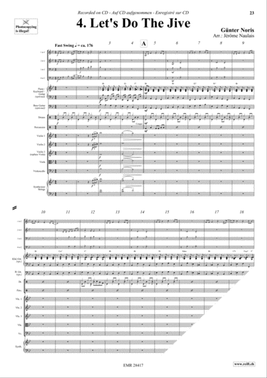 Let's Dance Volume 3 Brass Ensemble scores gallery preview page 6