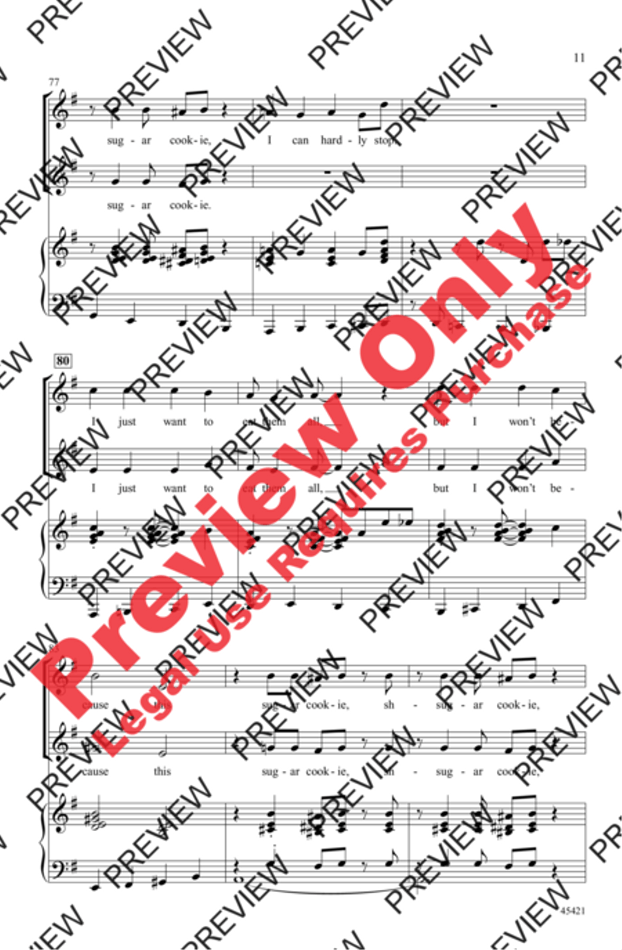 Sugar Cookie! 2-Part scores gallery preview page 11