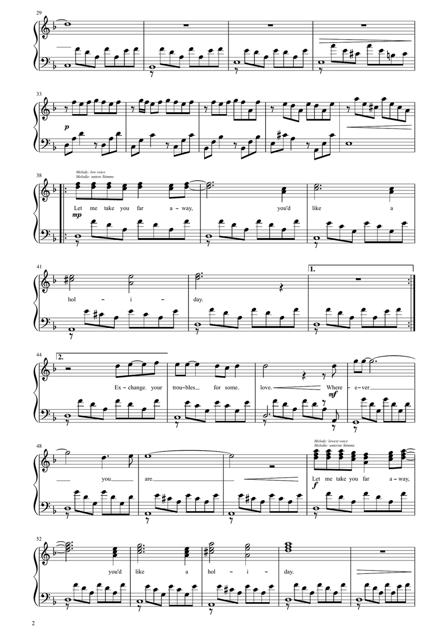 Holiday Piano Solo scores gallery preview page 2