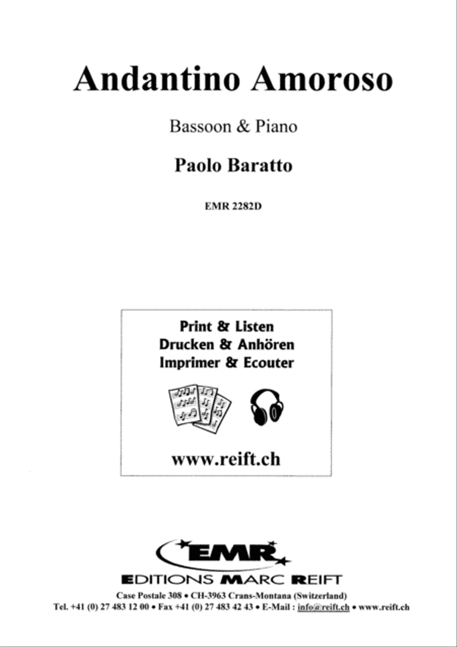 Andantino Amoroso Bassoon Solo scores gallery preview page 2