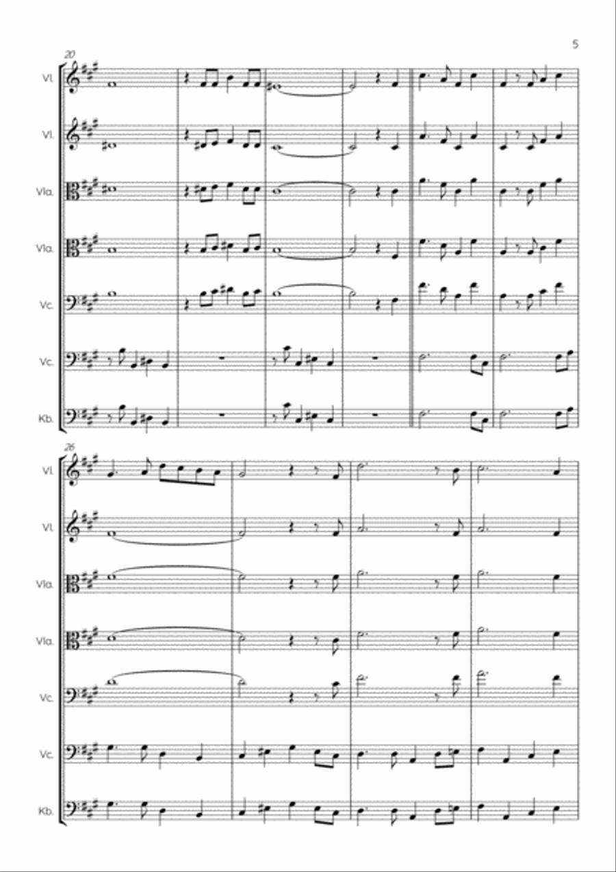 Because String Quartet scores gallery preview page 5