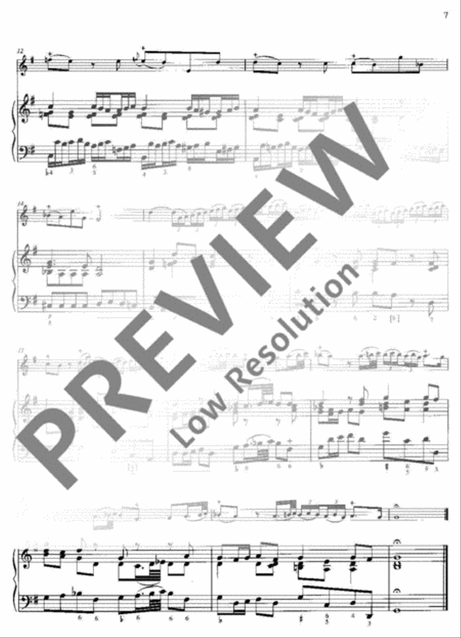 Sonata No. 1 G major Sonata No. 1 G major Flute scores gallery preview page 8