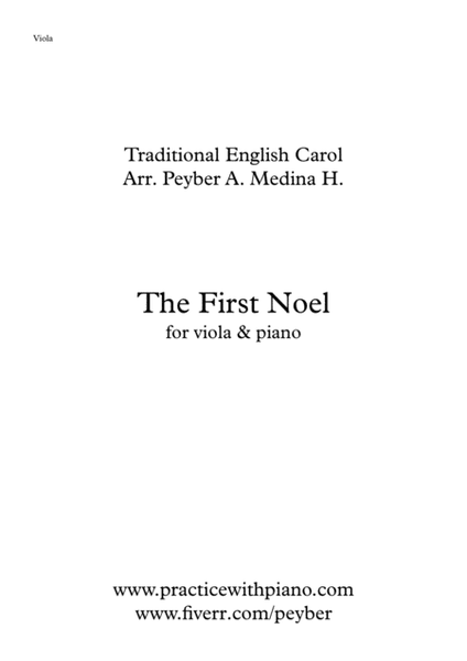 The First Noel, for viola and piano image number null