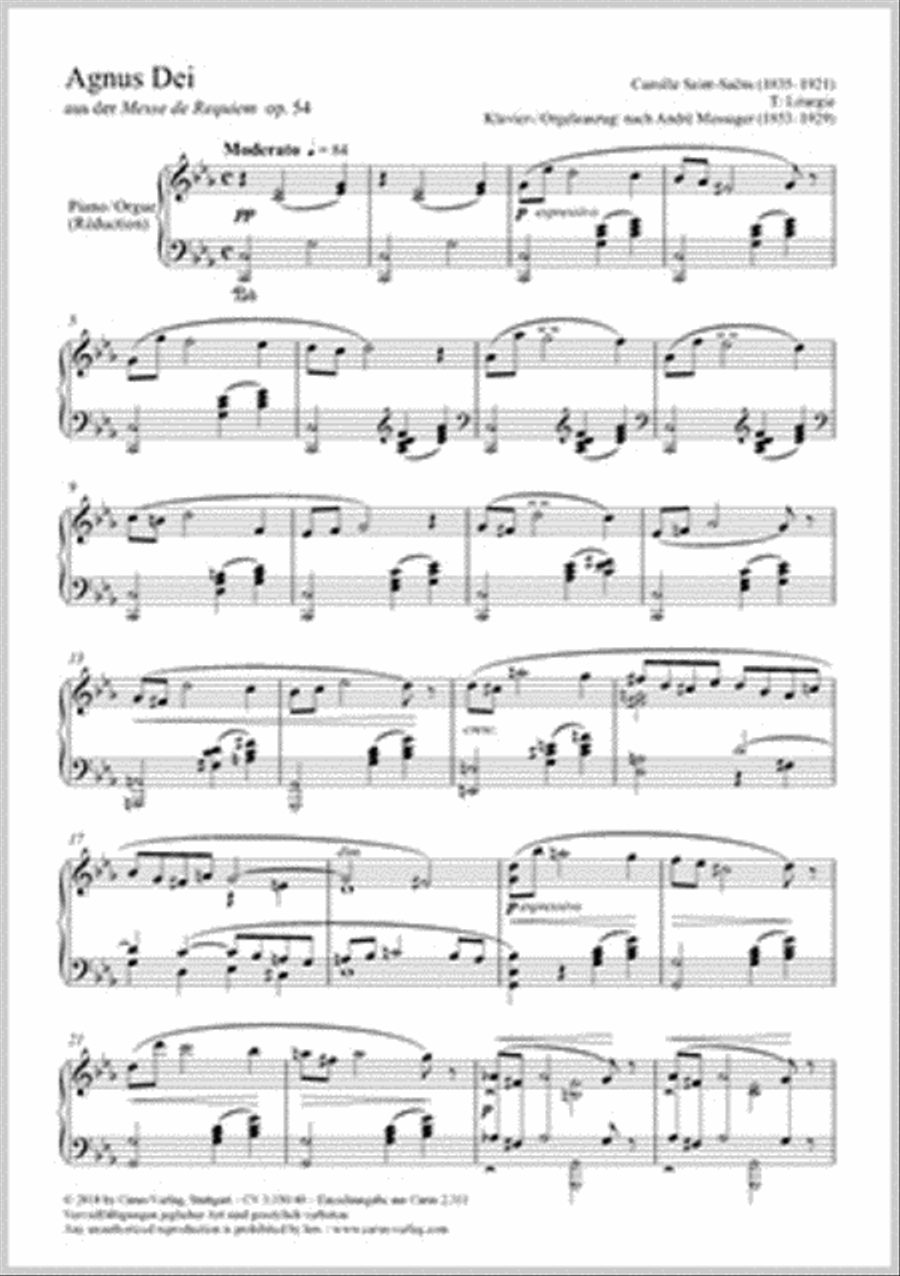 Agnus Dei 4-Part scores gallery preview page 1