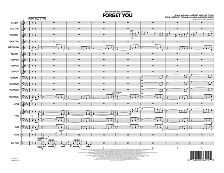 Forget You - Full Score image number null