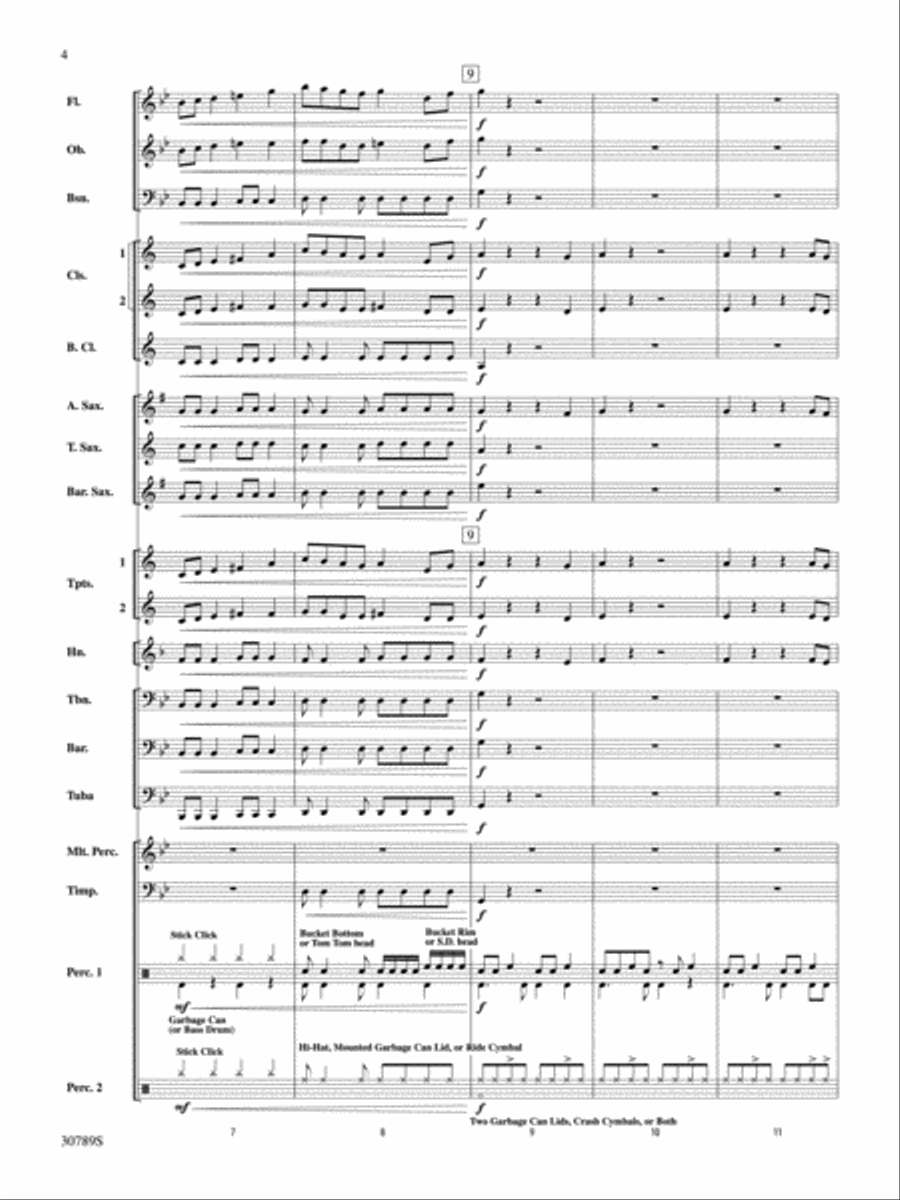Junkyard Jam Junkyard Jam Concert Band scores gallery preview page 3