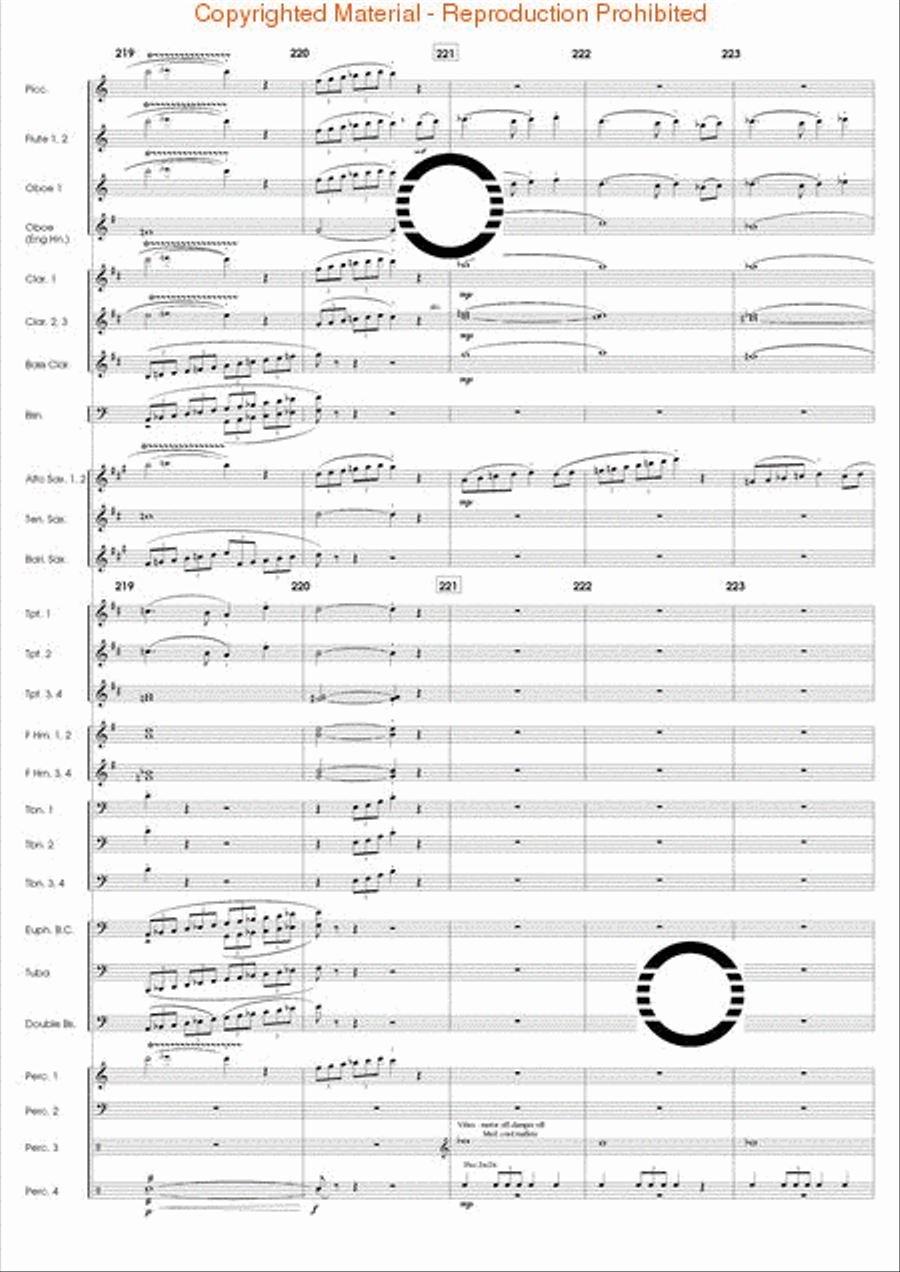 The Eagle's Flight Concert Band scores gallery preview page 44