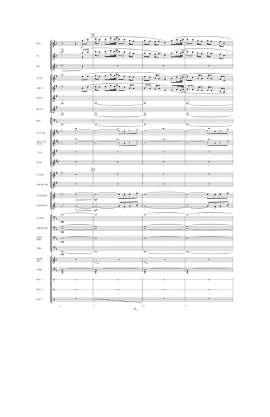 When The Tears Fell Concert Band scores gallery preview page 4