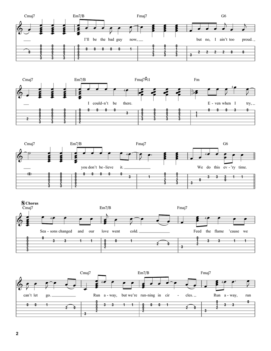 Circles Acoustic Guitar scores gallery preview page 2