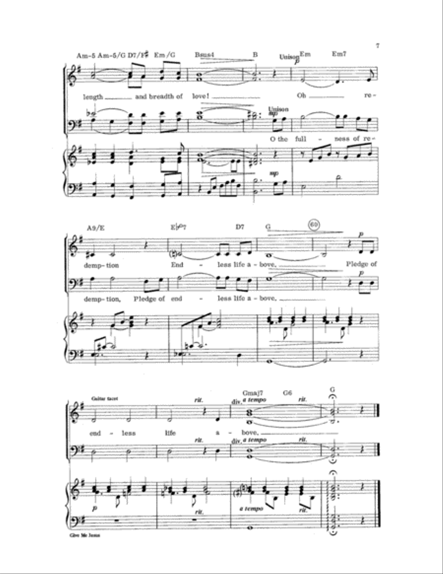 Give Me Jesus 4-Part scores gallery preview page 7
