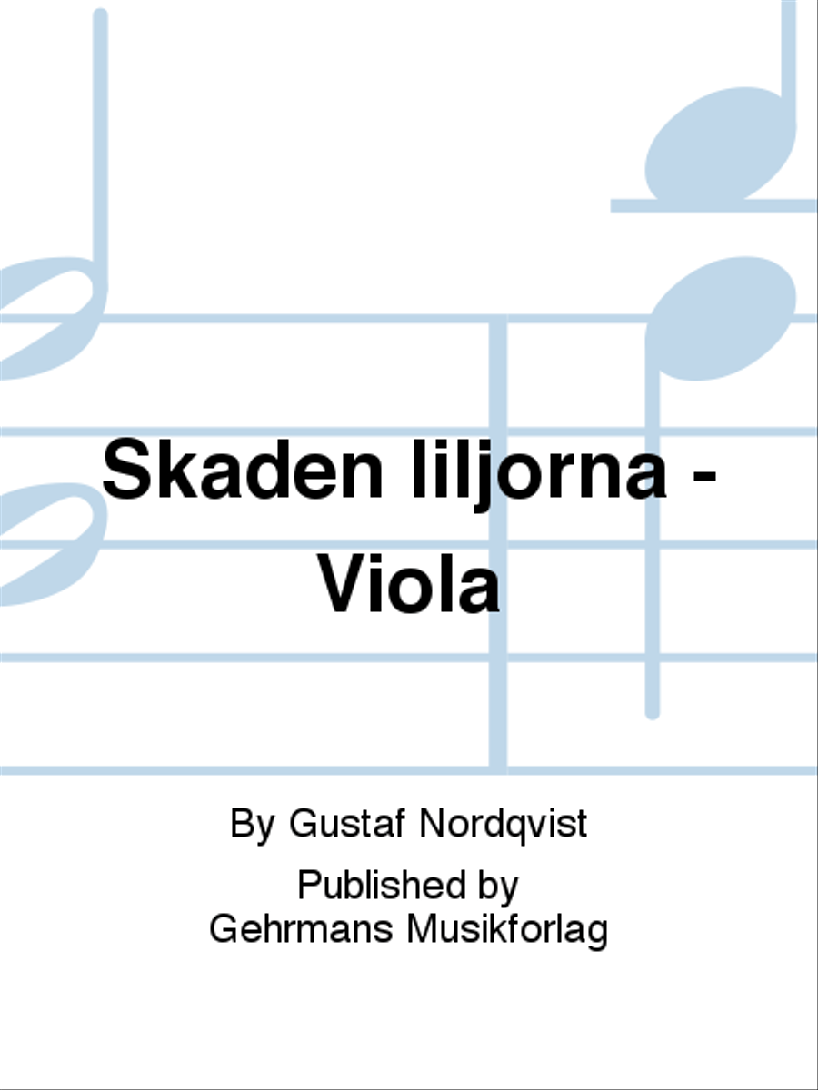 Skaden liljorna - Viola 4-Part scores gallery preview page 1