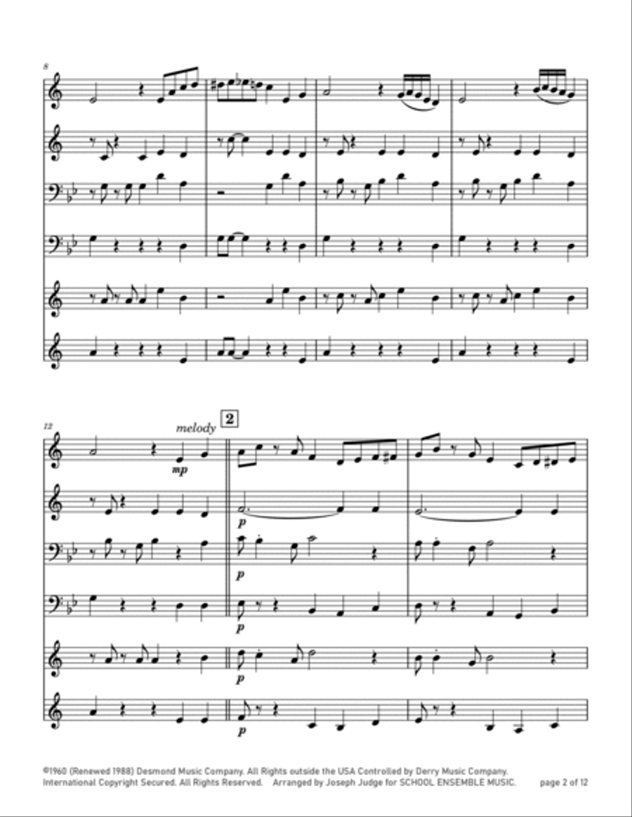 Take Five Brass Quartet scores gallery preview page 2