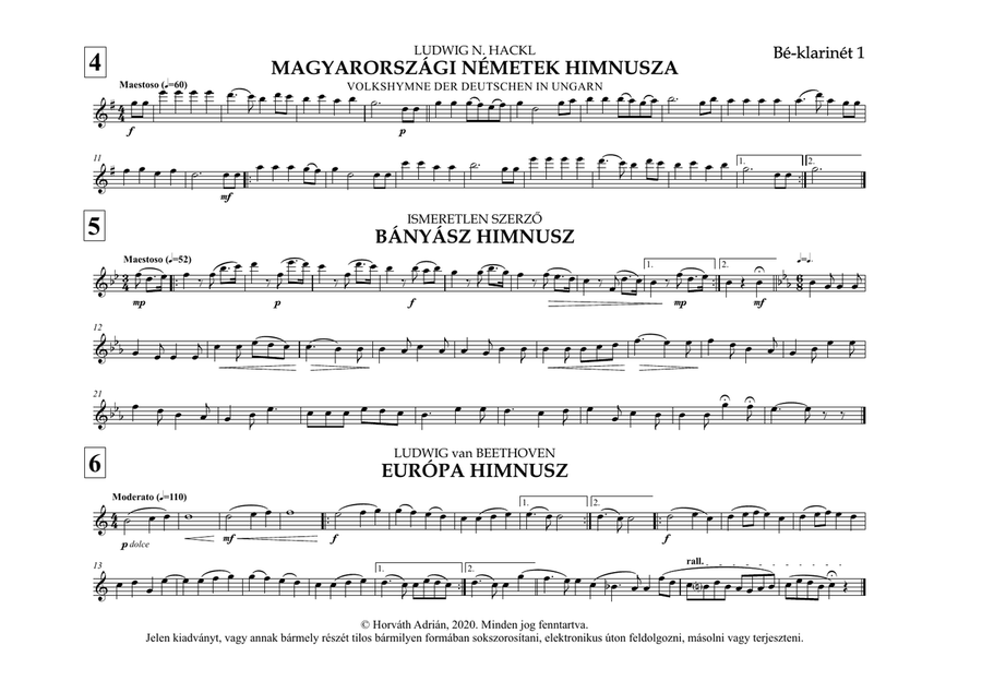 Indulókönyv 2020 - 08 B-klarinét 1 Concert Band scores gallery preview page 6
