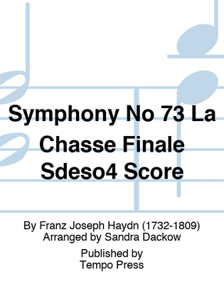 Symphony No 73 La Chasse Finale Sdeso4 Score