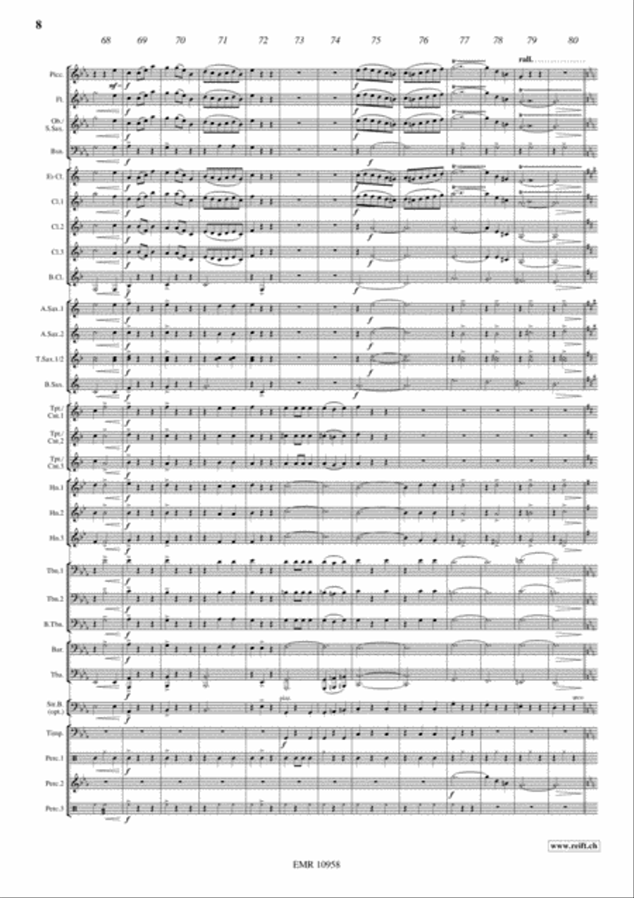 Vienna By Night Concert Band scores gallery preview page 9
