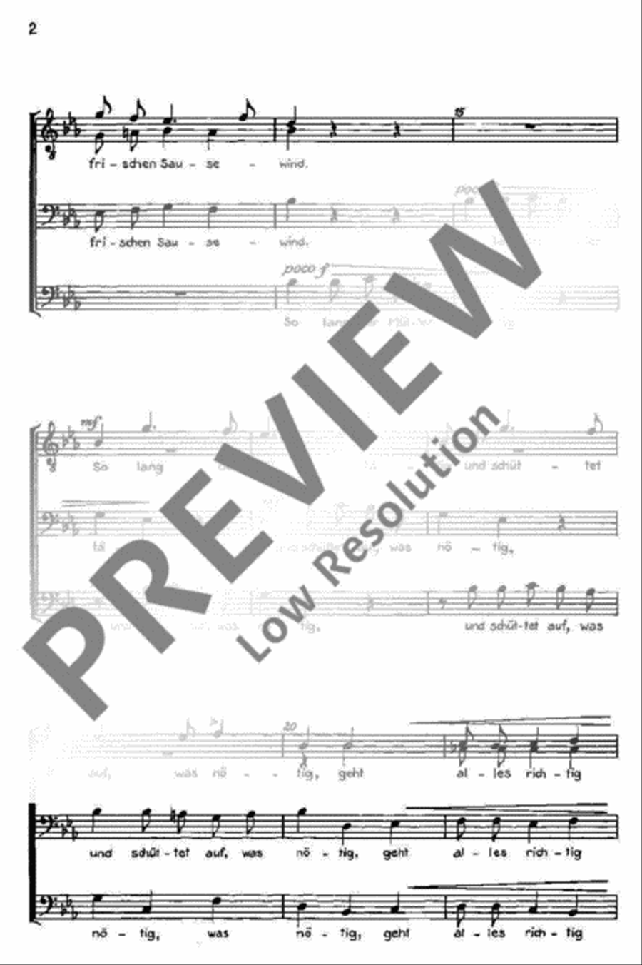 Plaudertasche Men's Choir scores gallery preview page 3