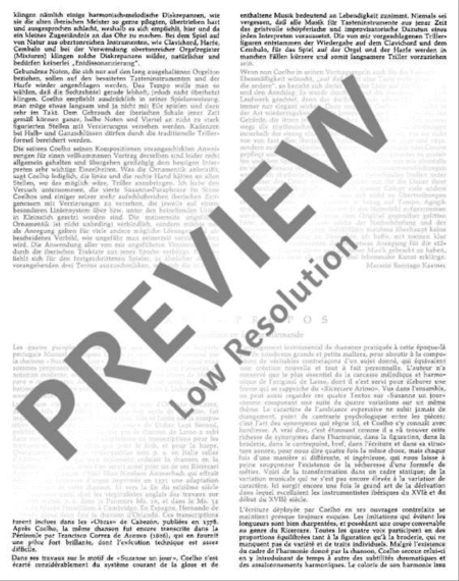 Four Susanas Harp scores gallery preview page 4