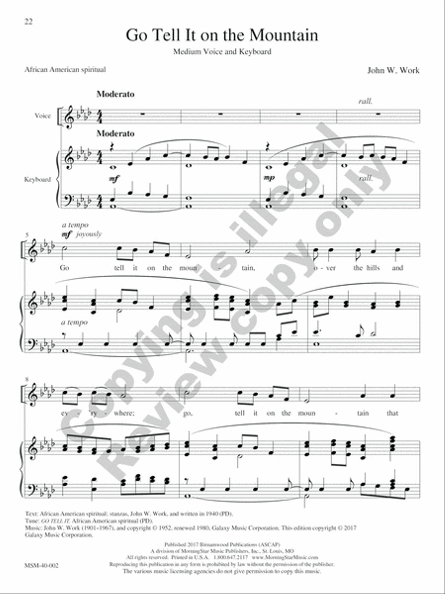 Seasons and Celebrations (Winter) Medium Voice scores gallery preview page 12