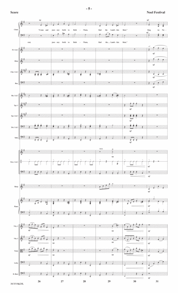 Noel Festival - Orchestral Score and CD with Printable Parts