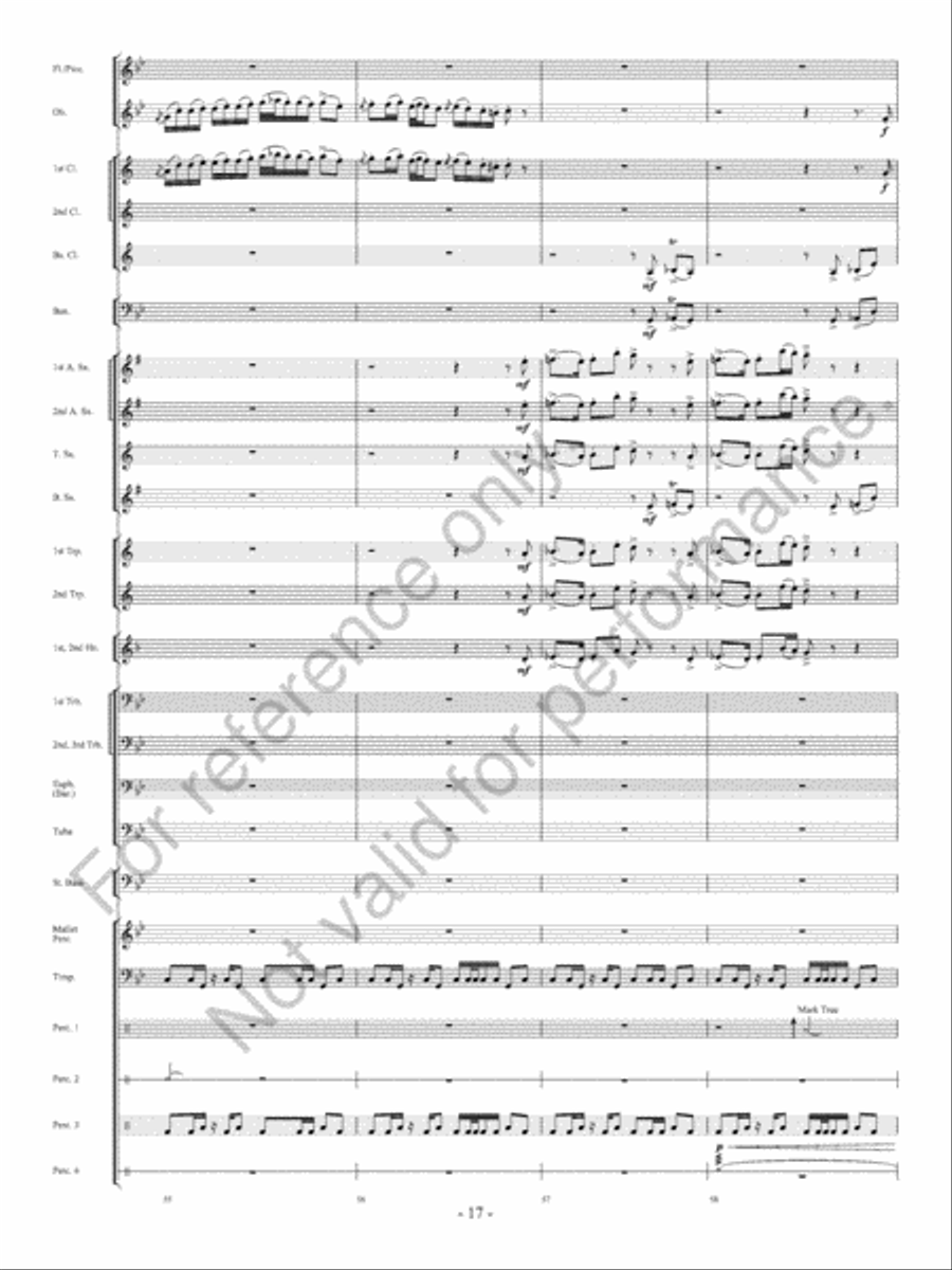 The Ocean Of Fire The Ocean Of Fire Concert Band scores gallery preview page 18