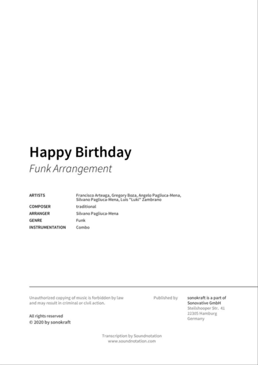Happy Birthday Orchestra scores gallery preview page 2
