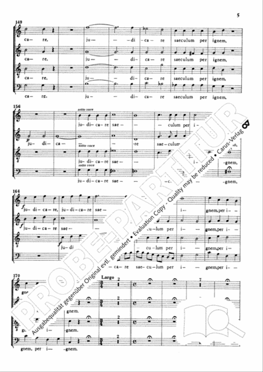 Libera me 4-Part scores gallery preview page 6