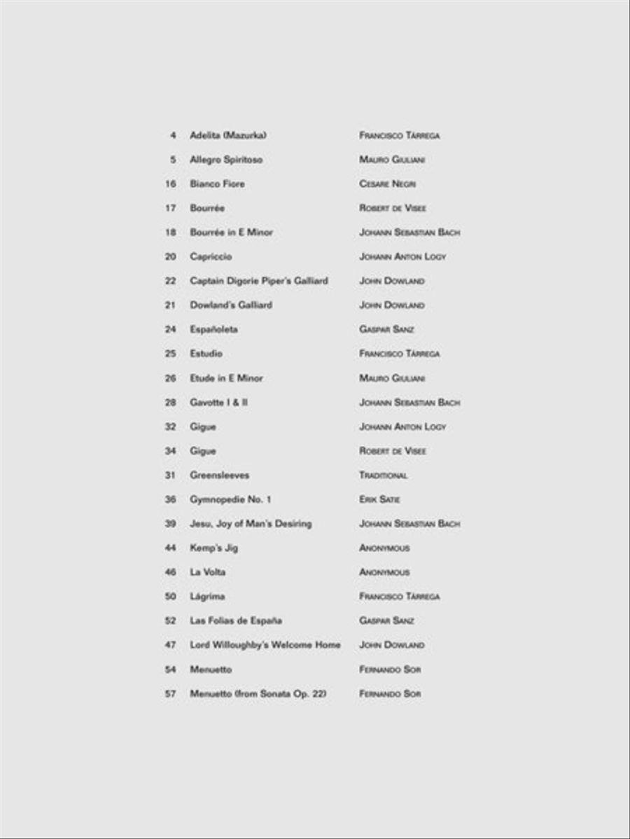 A Treasury of Classical Guitar Repertoire Acoustic Guitar scores gallery preview page 3