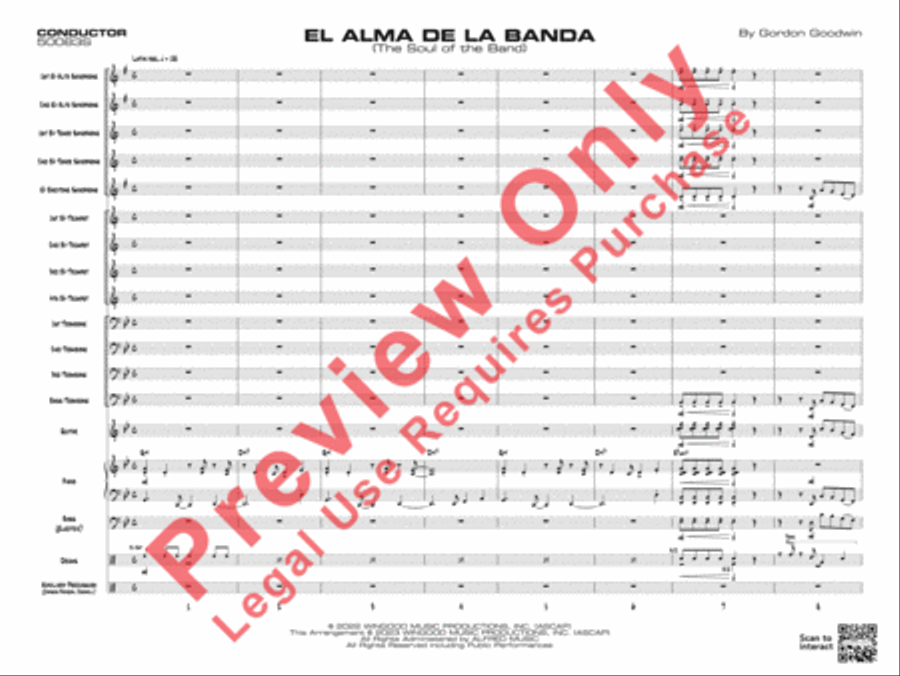 El Alma de la Banda Jazz Ensemble scores gallery preview page 4