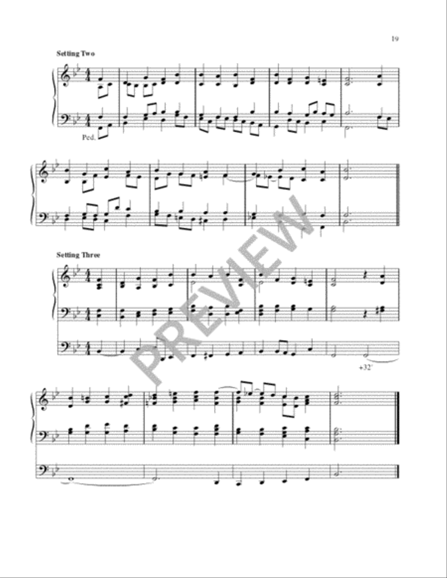 Hymn Harmonizations for Organ - Volume 1 Organ scores gallery preview page 19