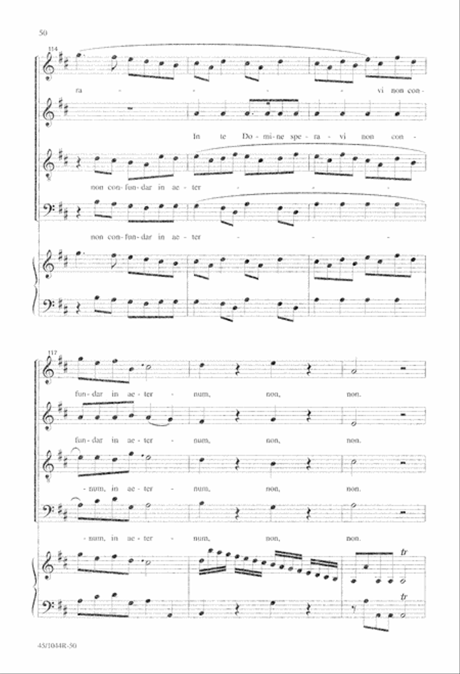 Te Deum Choral Score Te Deum Choral Score 4-Part scores gallery preview page 52