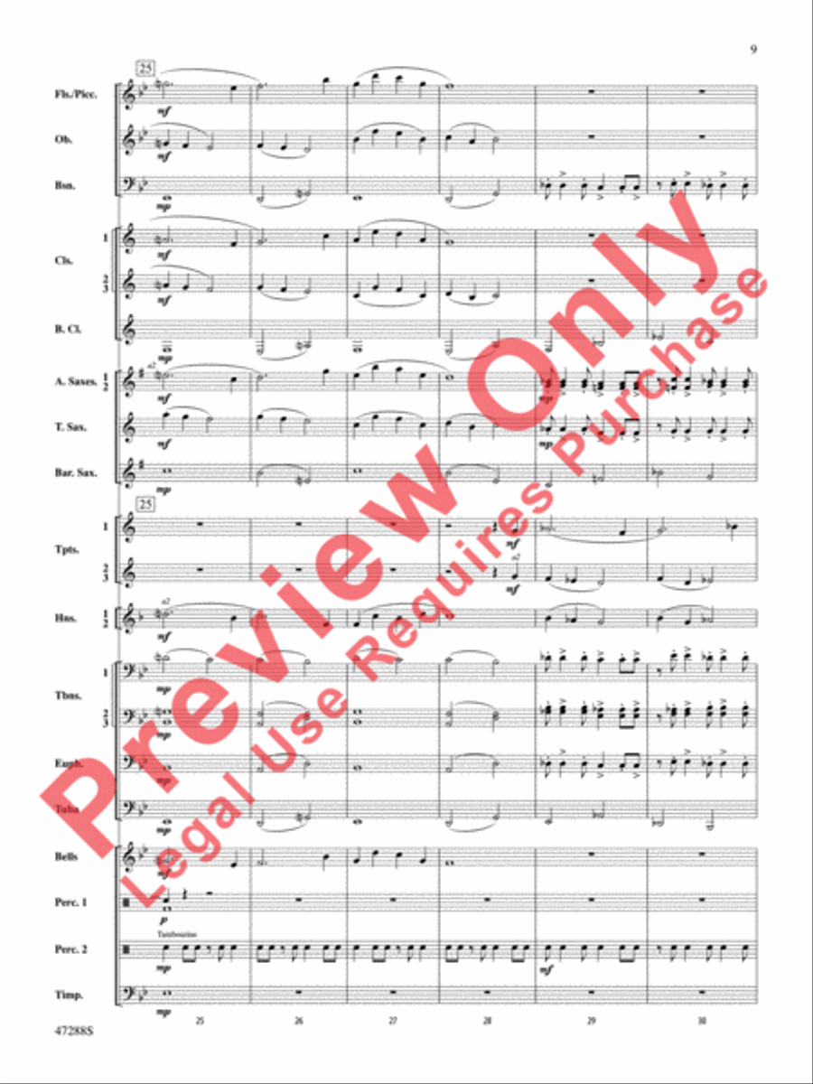 Riverside Overture Concert Band scores gallery preview page 10