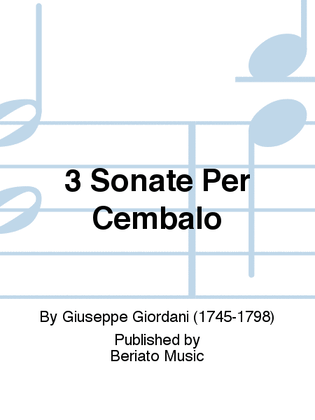 3 Sonate Per Cembalo